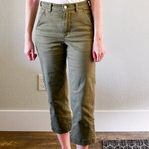 Everlane Utility Straight-Leg Pant Surplus Green - Size 6